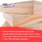 Unfinished Birch Wood Canvas Panels for Painting, 3 Pack of 8x16 inch - Artist Gallery 1-1/2" Deep, Wooden Wall - Mixed-Media Craft, Acrylic, Oil, Encaustic, Paint Pouring
